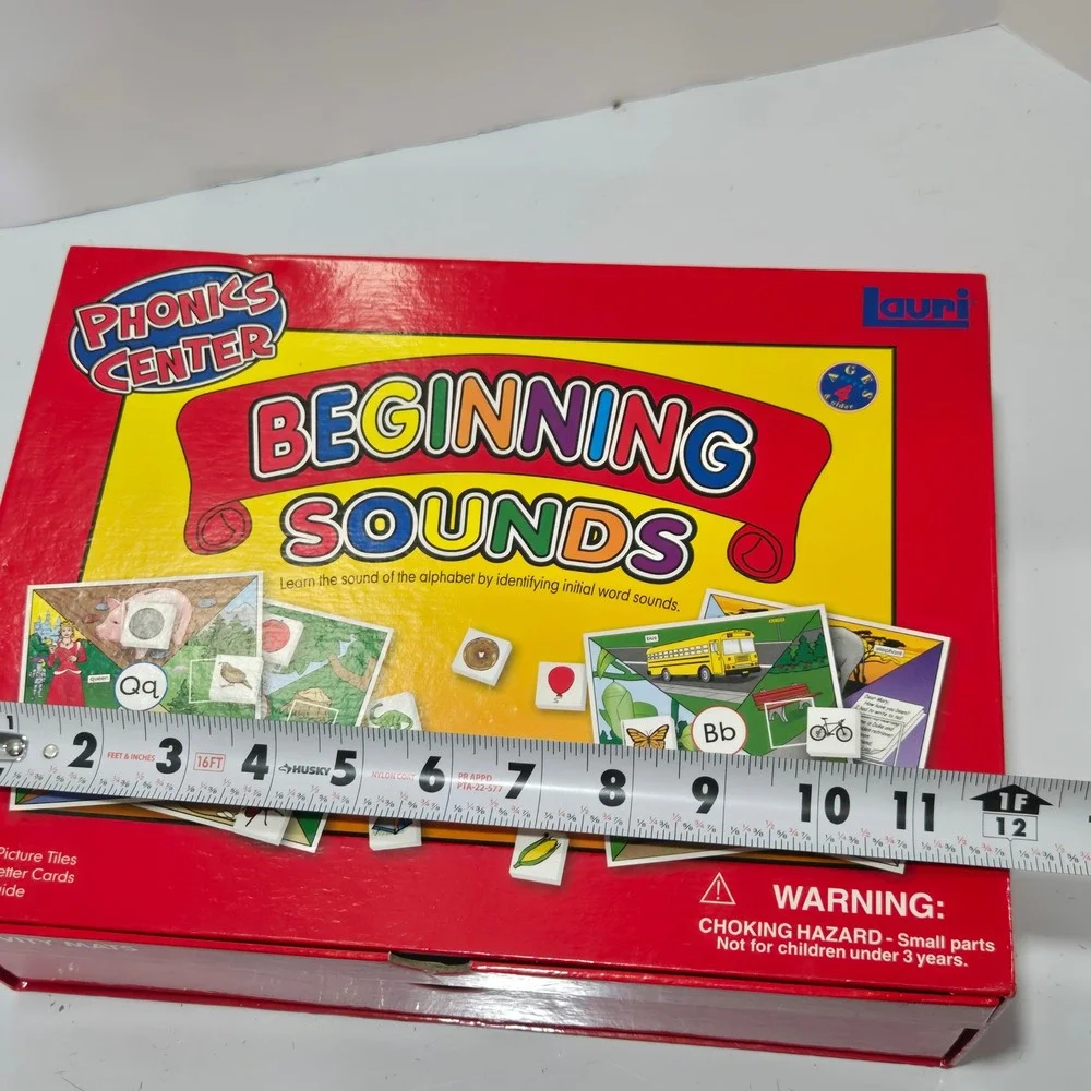 Lauri Phonics Center Beginning Sounds Educational Game LR-2372 Ages 4+ Complete